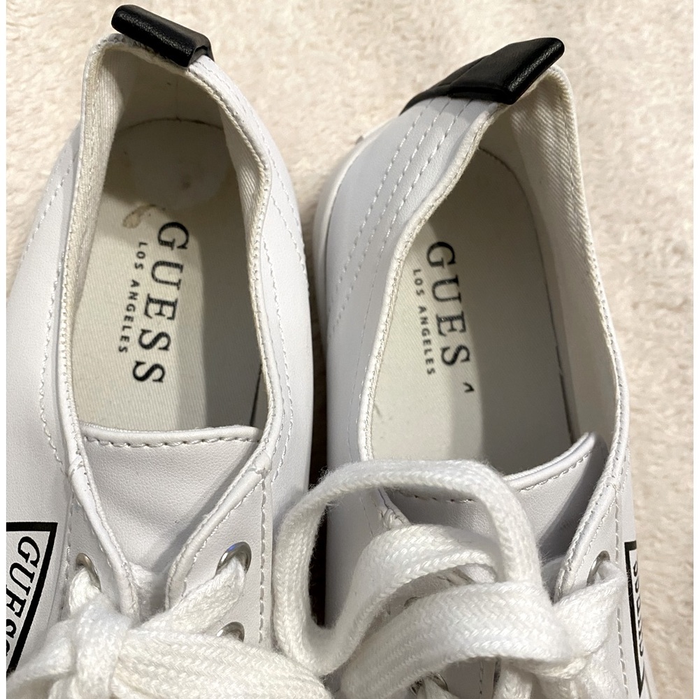 White Guess Tennis Shoes - Picture 2 of 8